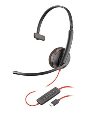 Poly Poly Blackwire C3210 Hodesett Usb-c Mono Svart