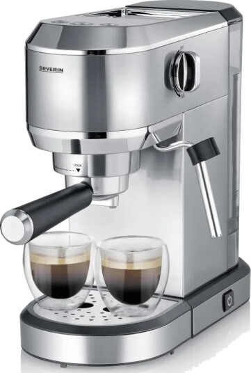 Severin Espressomaskin newspresa KA 5997 Silver Severin Espressomaskin newspresa KA 5997 Silver