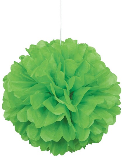 Lime Grønn Puff Pom Pom 40 cm