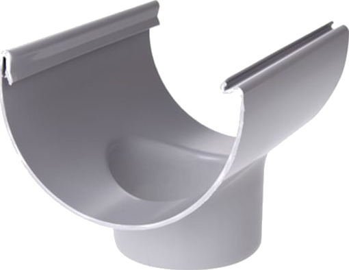 Plastmo tut, 11", Ø90mm, grå gray 90 mm