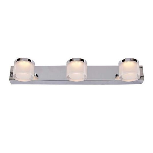 Vilmer vegglampe for baderom 3 x 5W 3000 Kelvin IP21 Dimbar Krom Vilmer vegglampe for baderom 3 x 5W 3000 Kelvin IP21 Dimbar Krom