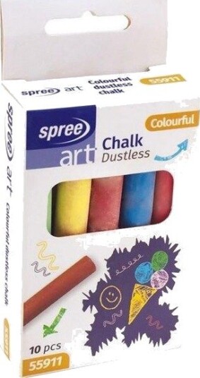 SPREE Chalkboard chalk 10 pcs. ass
