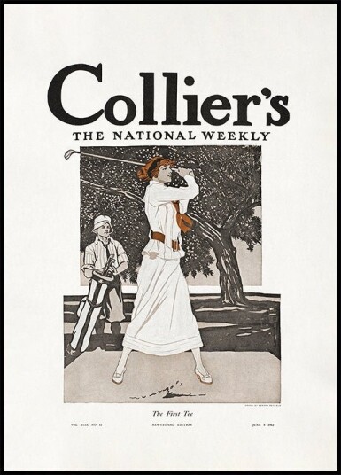 Collier & the National Weekly the First Tee 1912 Poster Plakat / 50x70cm Collier & the National Weekly the First Tee 1912 Poster Plakat / 50x70cm