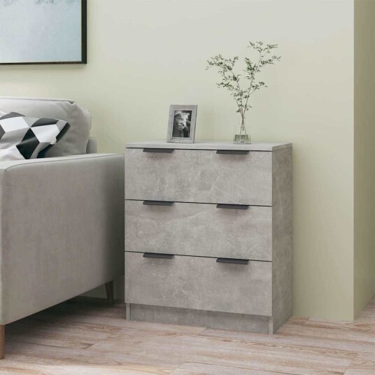 vidaXL Skjenk betonggrå 60x30x70 cm konstruert tre vidaXL Skjenk betonggrå 60x30x70 cm konstruert tre