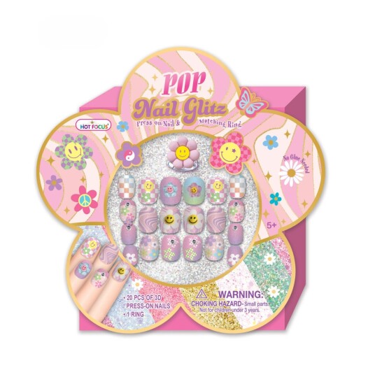 Pop Glitz Neglesett M/ring Pop Glitz Neglesett M/ring