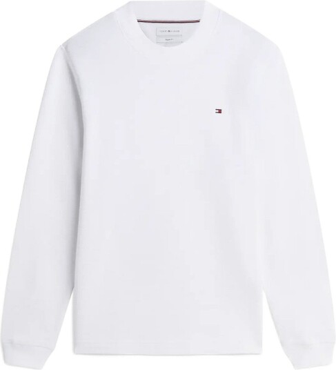 Tommy Hilfiger Textured Ls Tee White S