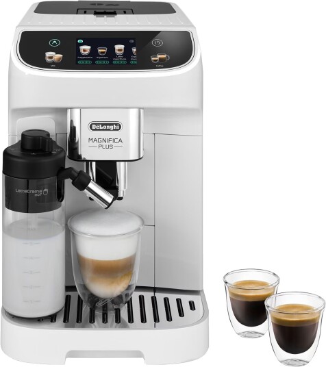 DeLonghi Magnifica Plus ECAM320.60.W Espressomaskin med innebygd kaffekvern 1,9L Hvit DeLonghi Magnifica Plus ECAM320.60.W Espressomaskin med innebygd kaffekvern 1,9L Hvit