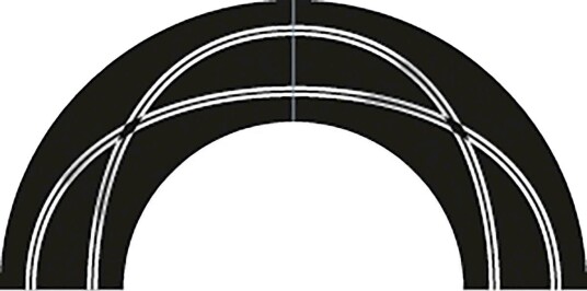 Scalextric C8193 Racing Svinger Til Elektrisk Racerbane 90°