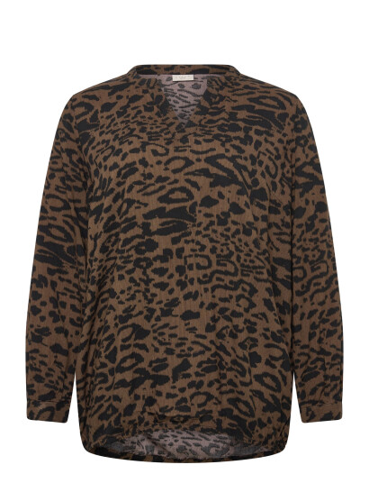 Kaffe Curve Kcdiana Blouse - Brown - 50 Kaffe Curve Kcdiana Blouse - Brown - 50