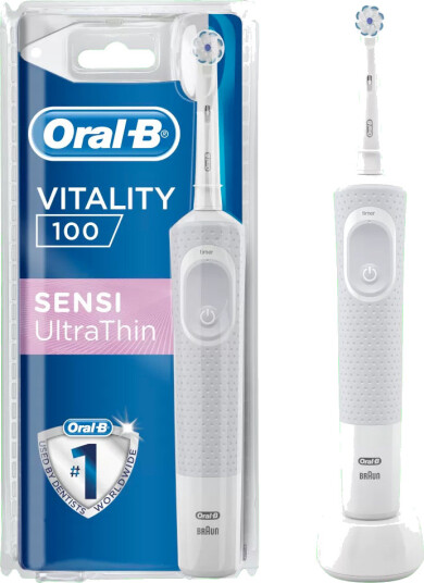 Oral-B Sensitive Clean Elektrisk tannbørste Vitality d100 White