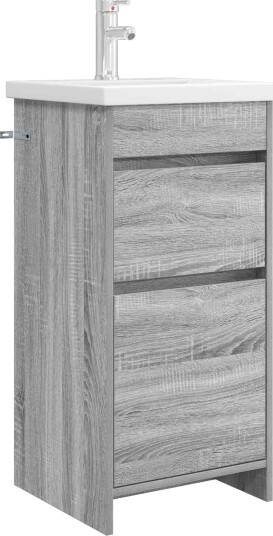 Badmøbel med vask Grå Sonoma 42 x 40 x 84,5 cm Konstruert tre Badmøbel med vask Grå Sonoma 42 x 40 x 84,5 cm Konstruert tre