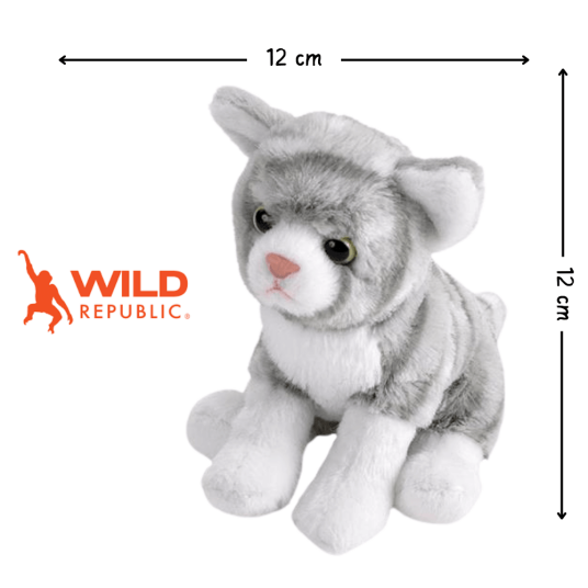 Pocketkins Eco Cat Plush 12cm | Wild Republic Pocketkins Eco Cat Plush 12cm | Wild Republic