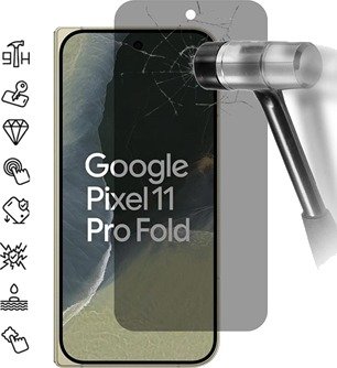 Google Pixel 11 Pro Fold Privatliv Beskyttelsesglass - 9H