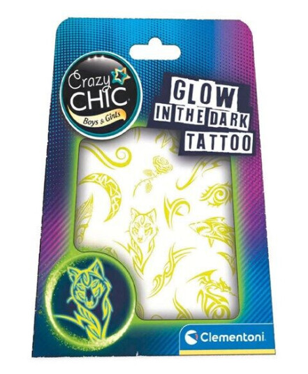 Clementoni Crazy Chic - Urban Tattoos Glow in the Dark