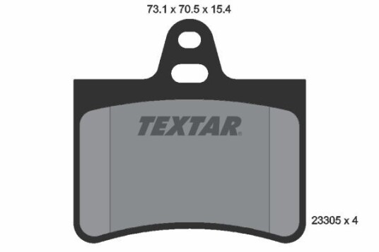 Bremseklosser TEXTAR 2330501 Bremseklosser TEXTAR 2330501
