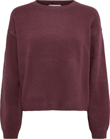 Mango Teen Ribbed Neck Sweater DARK RED L Mango Teen Ribbed Neck Sweater DARK RED L
