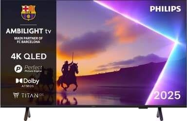 Philips 85" PUS8500 4K QLED Smart-TV med Ambilight og Dolby Atmos