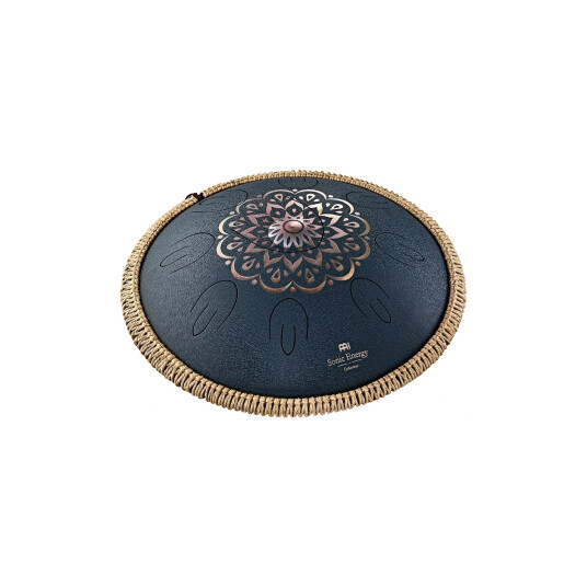 Meinl Ostd2nbe Octave Steel Tongue Drum D Amara, Engraved Floral, Marine Blå Meinl Ostd2nbe Octave Steel Tongue Drum D Amara, Engraved Floral, Marine Blå