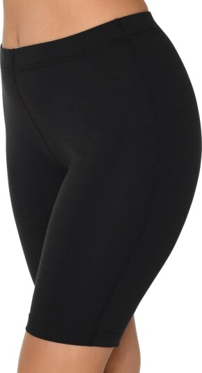 URBAN QUEST 2 Pack Women Bamboo Short Leggings Black L