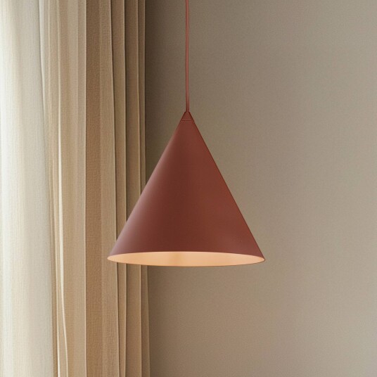 TK Lighting Cono pendellampe enkeltlys Ø 25 cm teglrød TK Lighting Cono pendellampe enkeltlys Ø 25 cm teglrød
