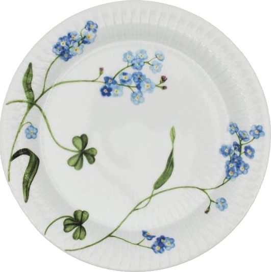 Kähler - Hammershøi Summer tallerken 22 cm forget me not