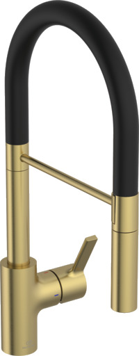 Ideal Standard Gusto kjøkkenkran 240 mm tut børstet gull
