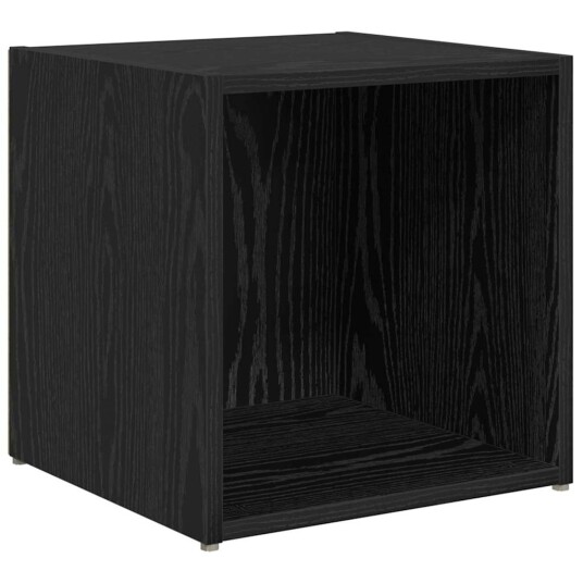 TV benk sett 6 pcs Svart Eik 37 x 35 x 72 cm Konstruert tre TV benk sett 6 pcs Svart Eik 37 x 35 x 72 cm Konstruert tre