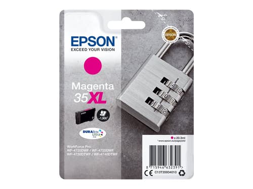 Epson Blekk Magenta 35xl 20.3ml - Wf-4730 Epson Blekk Magenta 35xl 20.3ml - Wf-4730