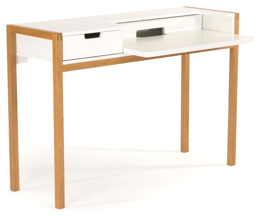 Woodman Farringdon Skrivebord m. skuff, Hvit Unoliving