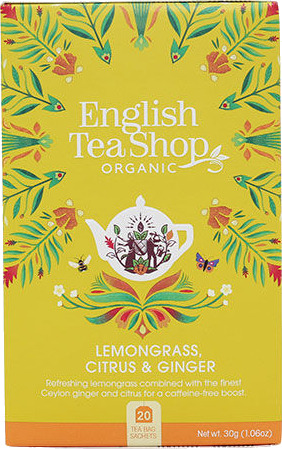 English Tea Shop Lemongrass, Citrus & Ginger Te Ø - 20 Poser English Tea Shop Lemongrass, Citrus & Ginger Te Ø - 20 Poser