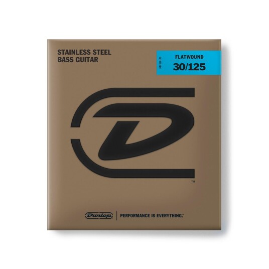 Dunlop Dbfs30125 Flatwound Longscale 030-125 6-Strenger