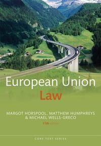 European Union Law Av Margot Horspool