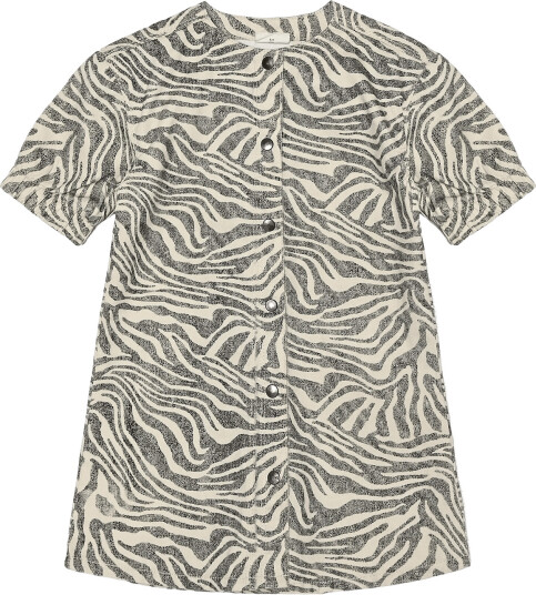 Minymo Dress Twill Aop White 92