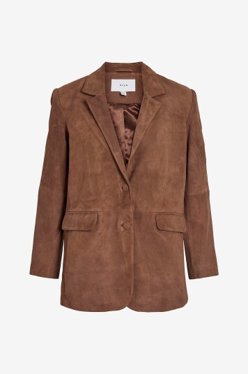Vila   Semsket blazer viSuede L/S   Brun
