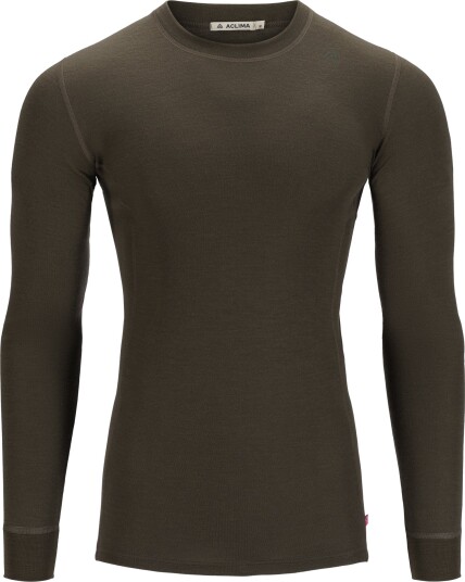 Aclima WarmWool Crewneck Herre Tarmac L