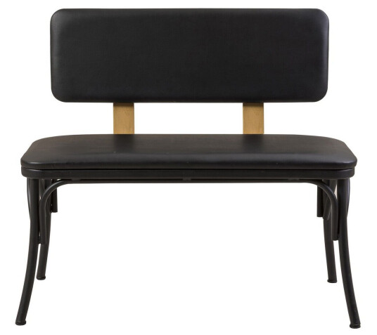 Oliver Benk 100x41 cm Svart Hanah Home