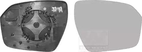 Speilglass ytterspeil VAN WEZEL 0251838 Speilglass ytterspeil VAN WEZEL 0251838