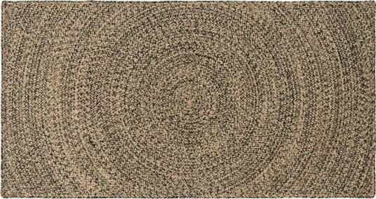  Områdetepper Naturlig og svart 80 x 150 cm Jute