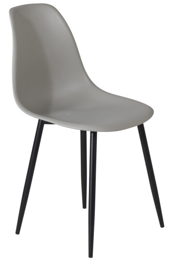 Venture Design Polar spise stol Grå Plast/svart Grå