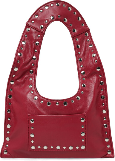 Gimaguas Mini Franca Studded Shoulder Bag   Red   ONE SIZE