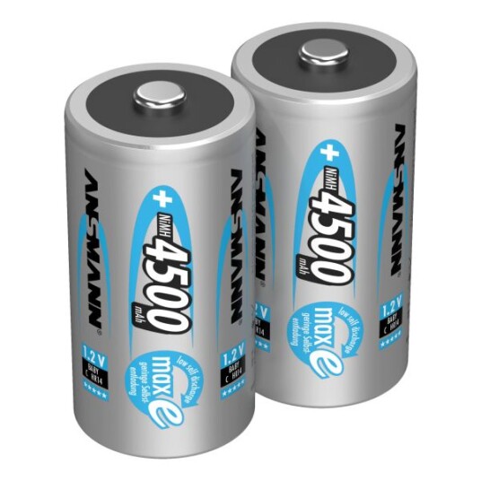 Ansmann Baby C Oppladbare Batterier 2-pakning 4500 mAh NiMH