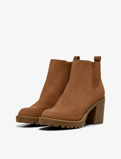 ONLY Onlbarbara Heeled Bootie Noos   Brown   41