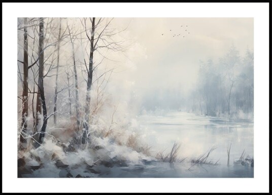 Winter Poster Plakat / 40x50cm
