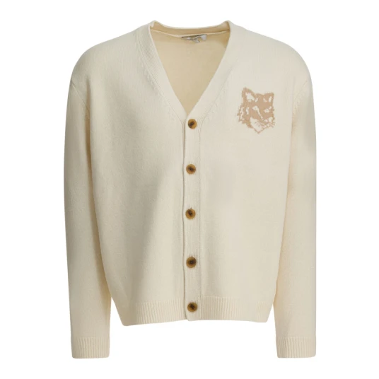 Maison Kitsuné Herre Strikkevarer Beige L,