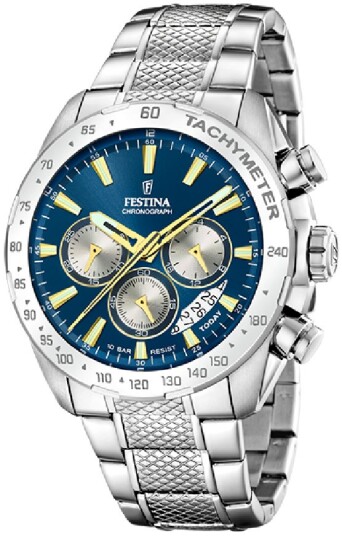 Festina Herreklokke F20668 5 Timeless Blå/Stål Ø44.5 mm