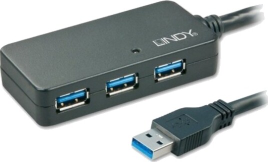 Lindy USB 3.2 Gen 1 Type-A Kabel 5000 Mbit/s Sort Rund Lindy USB 3.2 Gen 1 Type-A Kabel 5000 Mbit/s Sort Rund