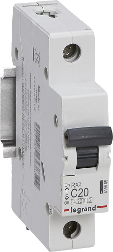 Legrand 12 stk RX³ MCB automatsikring C20 1P 1M 4,5kA
