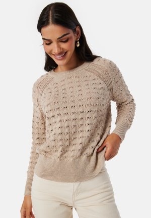 VILA Vitoto L/S O-Neck knit to Feather Gray L