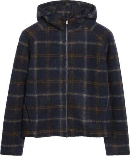 Brixtol Textiles Seven Hoodie   BLUE CHECK   XL
