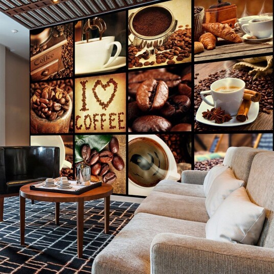 Fototapet Coffee Collage 350x245 - Artgeist sp. z o. o.
